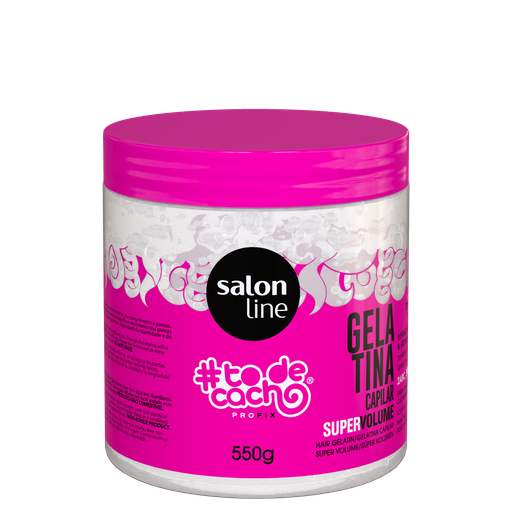 [7908458307449] Gelatina  "#To de Cacho - Super Volume" Salon Line 550ml