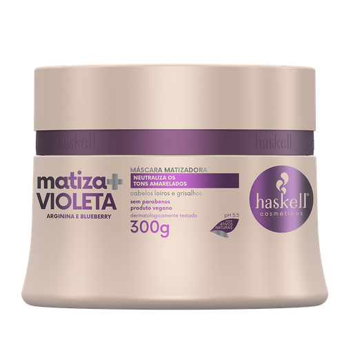 [7898610376300] Máscara Matizadora "Matiza + Violeta" Haskell 300g